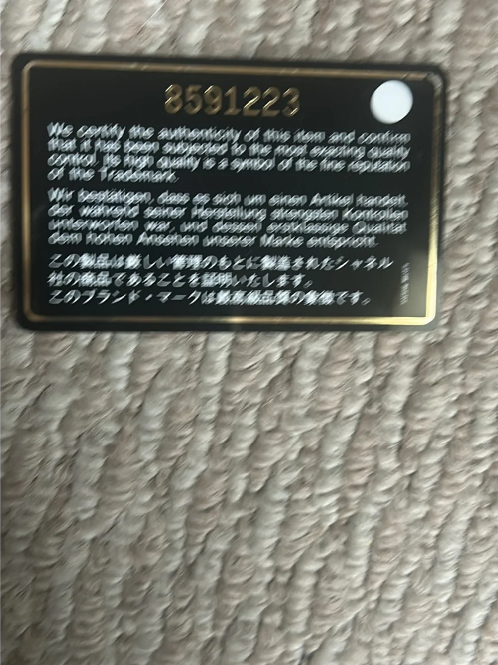 CHANEL genuine leather